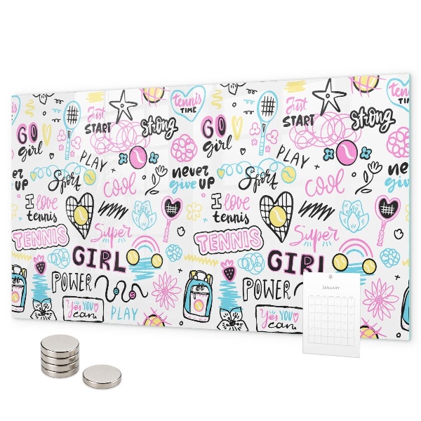 Magnetic board graffiti design