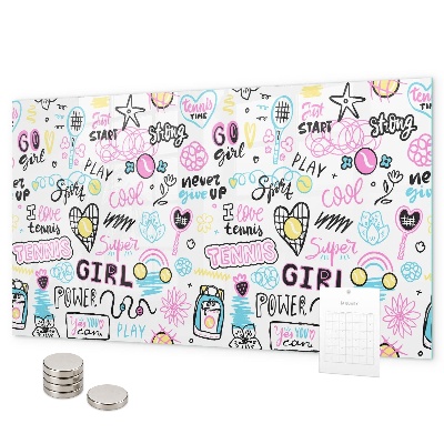 Magnetic board graffiti design