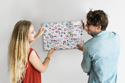 Magnetic board graffiti design