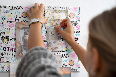 Magnetic board graffiti design