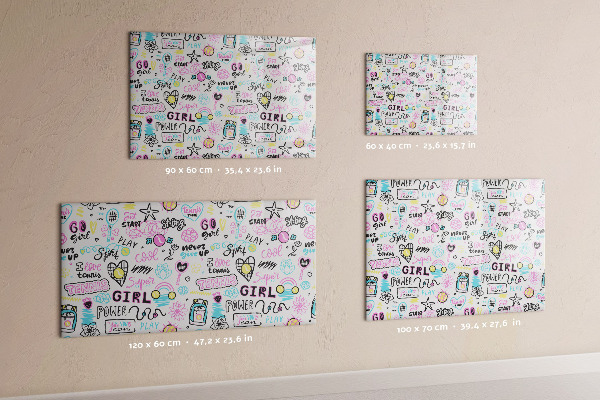 Magnetic board graffiti design