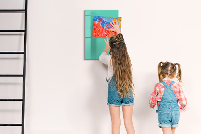 Notice board Turquoise color