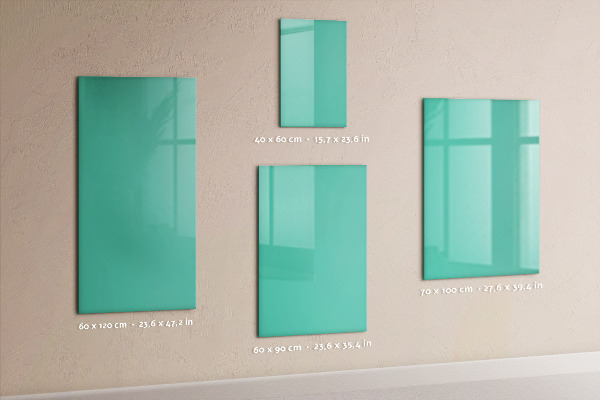 Notice board Turquoise color