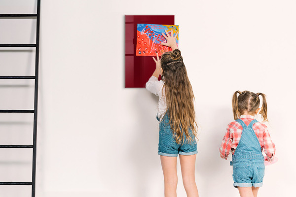 Memo board Burgundy color