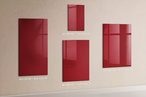 Notice board Red color