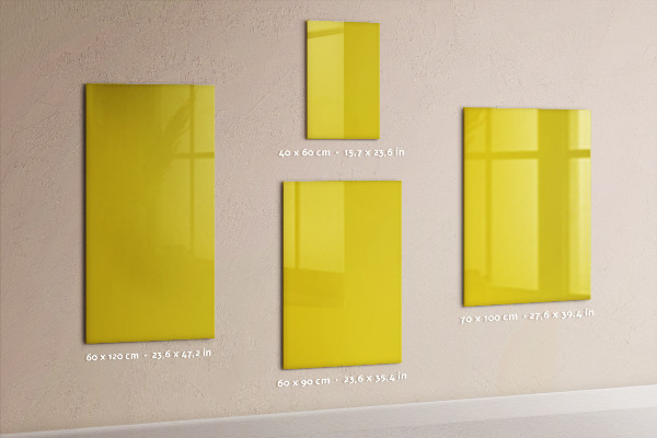 Notice board Light yellow color