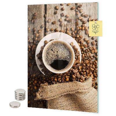 Notice board coffee beans