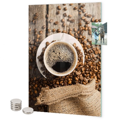 Notice board coffee beans