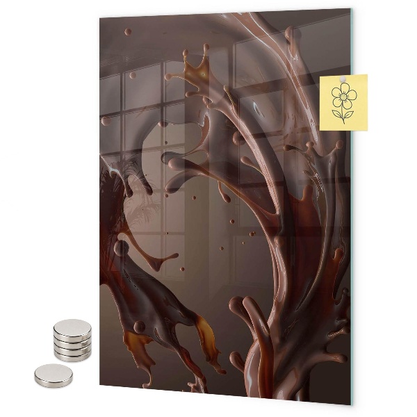 Notice board Spilled chocolate