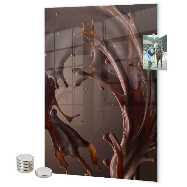 Notice board Spilled chocolate