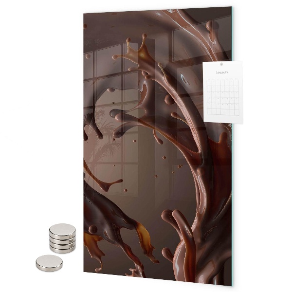 Notice board Spilled chocolate