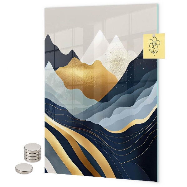 Memo board Abstract mountains