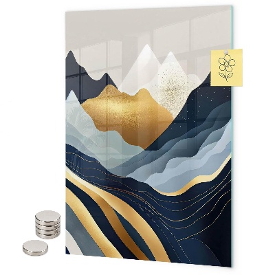 Memo board Abstract mountains