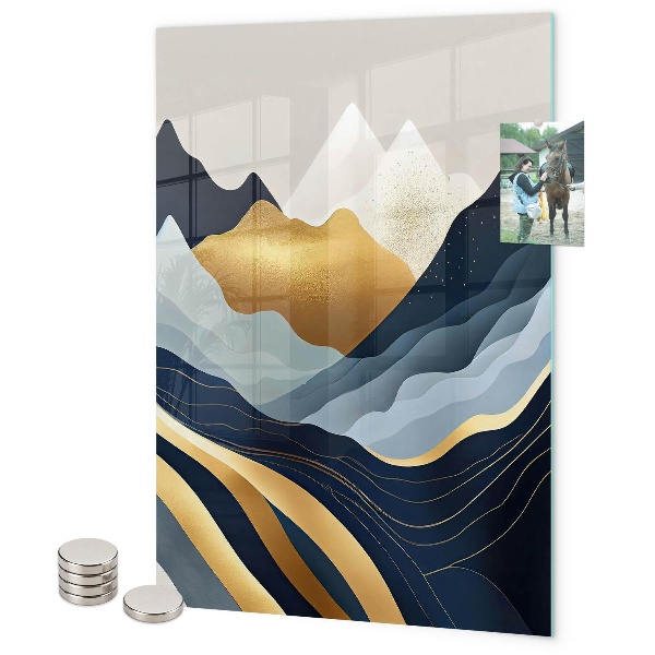 Memo board Abstract mountains