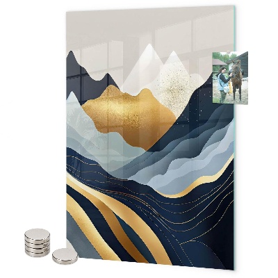 Memo board Abstract mountains