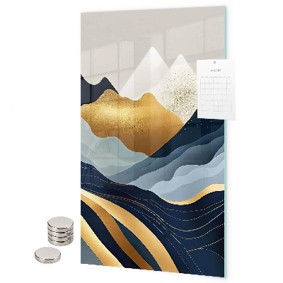 Memo board Abstract mountains
