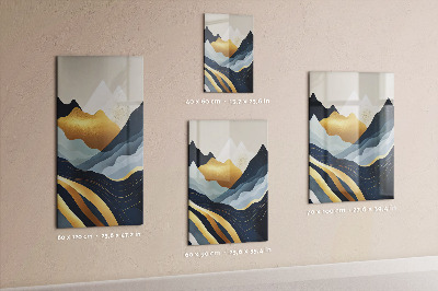 Memo board Abstract mountains