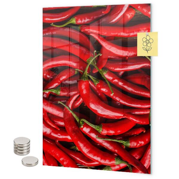 Memo board Hot peppers