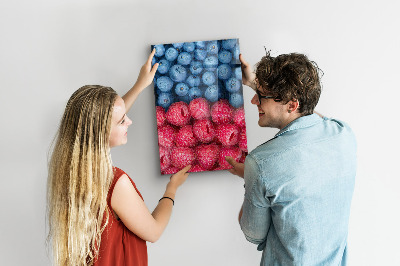 Notice board Blueberries and raspberries