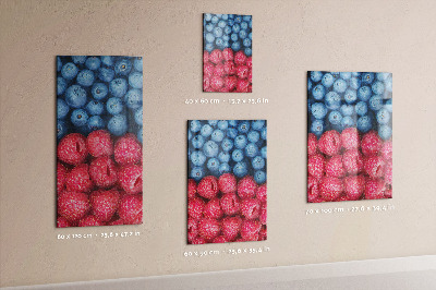 Notice board Blueberries and raspberries