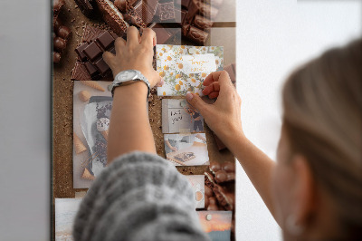 Notice board Chocolate cubes