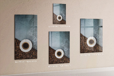 Memo board A cup of coffee