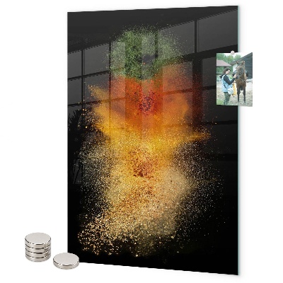 Memo board Spilled spices