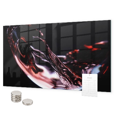 Magnetic board glass of wine design