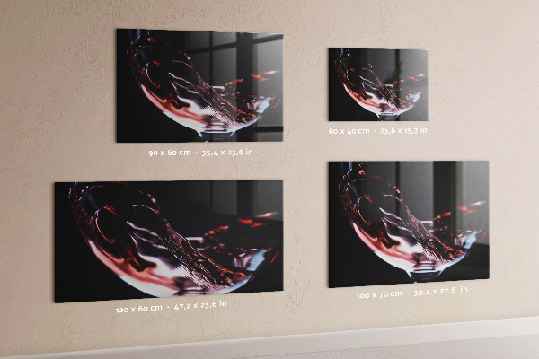 Magnetic board glass of wine design