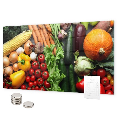 Magnetic board for wall fresh vegetables design