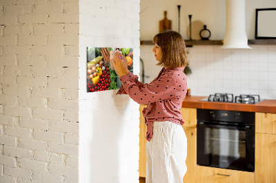 Magnetic board for wall fresh vegetables design