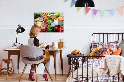 Magnetic board for wall fresh vegetables design