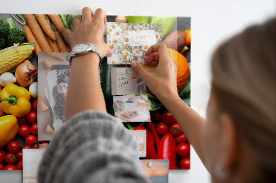 Magnetic board for wall fresh vegetables design