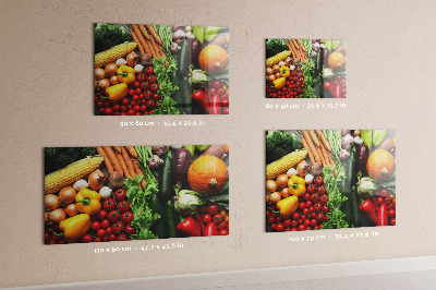 Magnetic board for wall fresh vegetables design