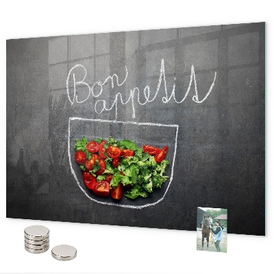 Magnetic board with Bon appetit inscription