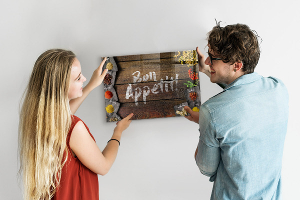 Magnetic board with Bon appetit inscription