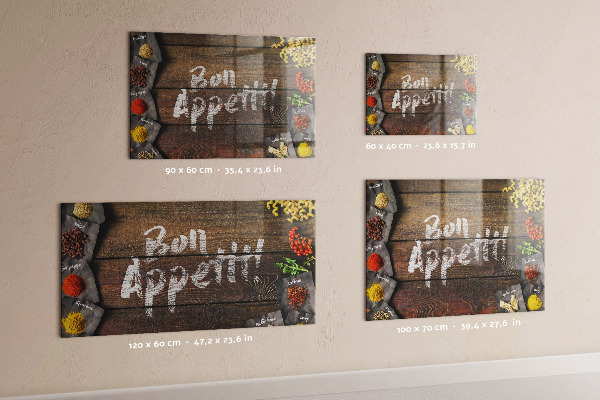 Magnetic board with Bon appetit inscription