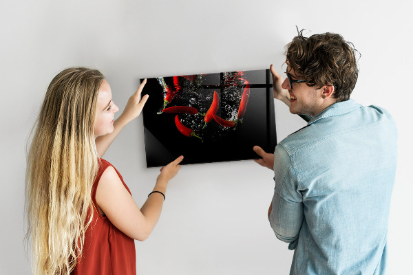 Magnetic board for wall peppers in water design