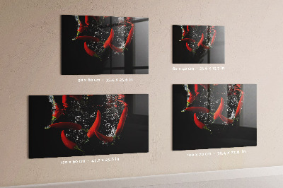 Magnetic board for wall peppers in water design