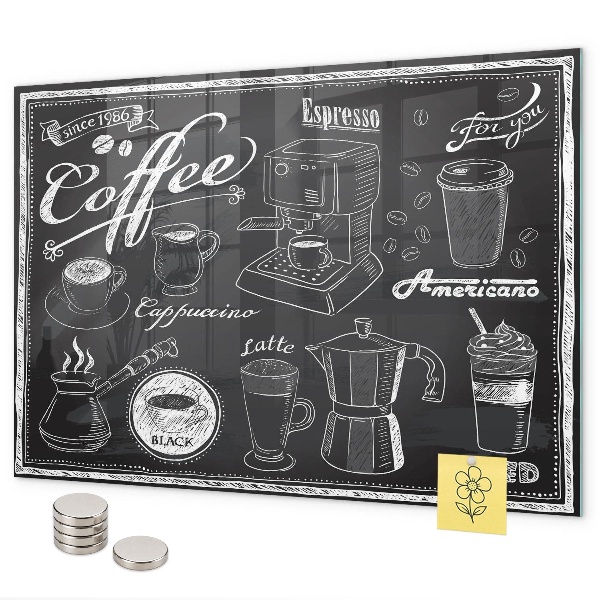Magnetic board coffee machines