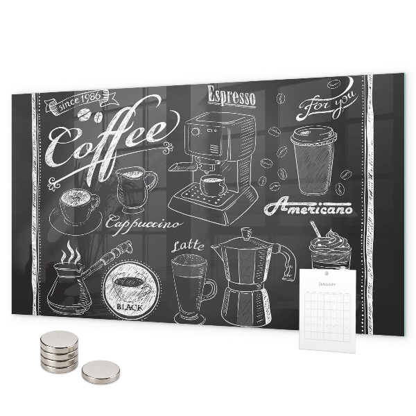 Magnetic board coffee machines