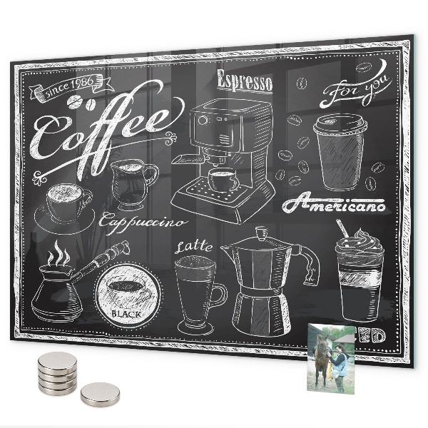 Magnetic board coffee machines
