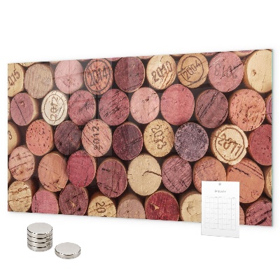 Magnetic board for wall for wine corks