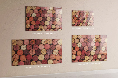 Magnetic board for wall for wine corks