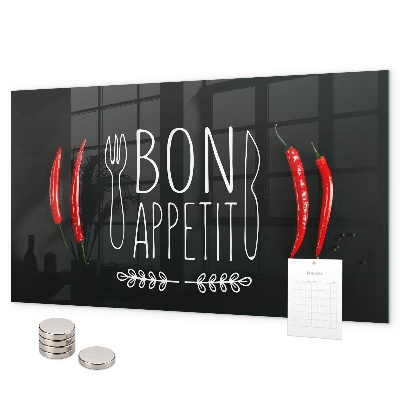 Magnetic board with Bon appetit inscription
