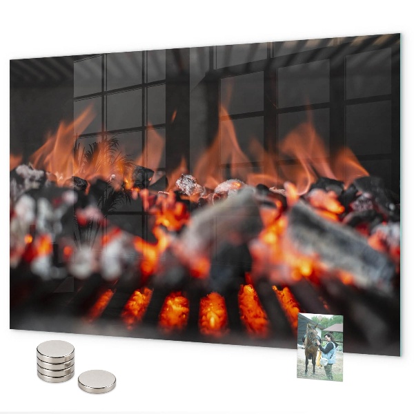 Magnetic board grate