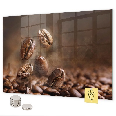 Magnetic board for wall coffee beans