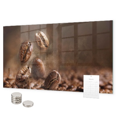 Magnetic board for wall coffee beans