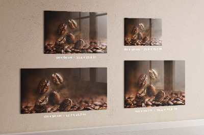 Magnetic board for wall coffee beans