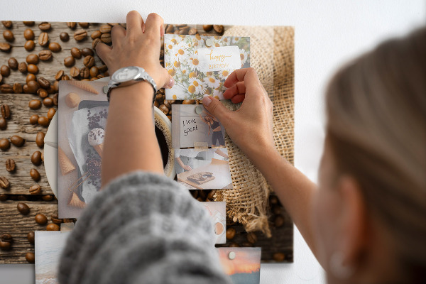 Magnetic board a bag of coffee